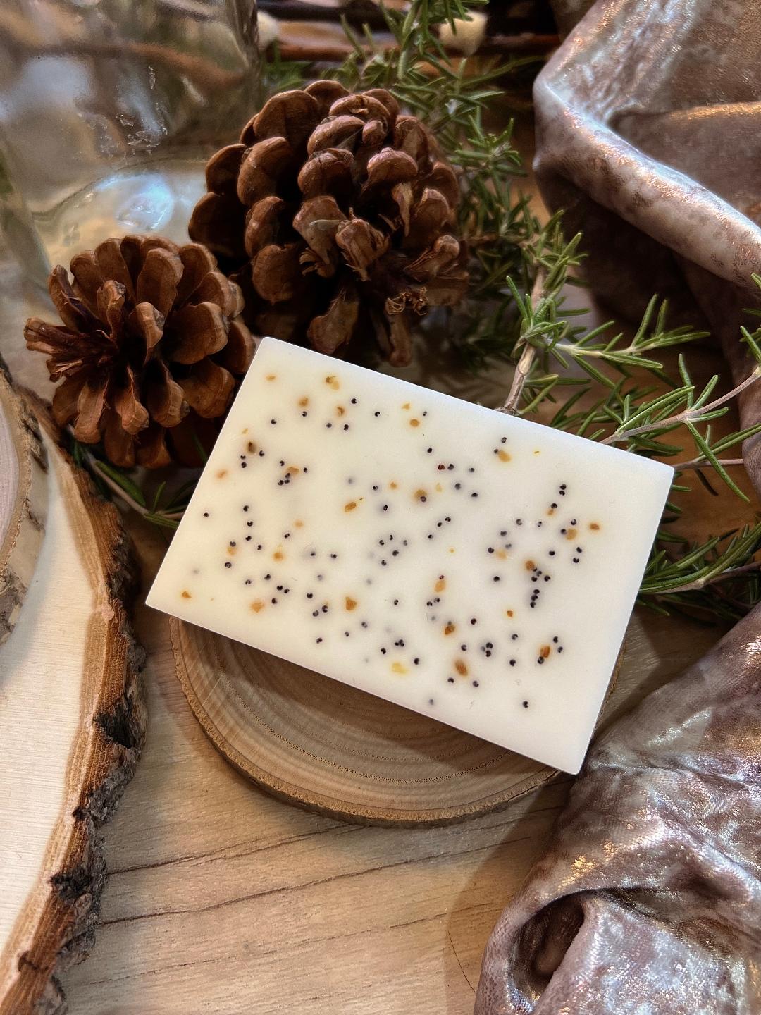Goat's Milk Soap with Orange and Poppy Seed