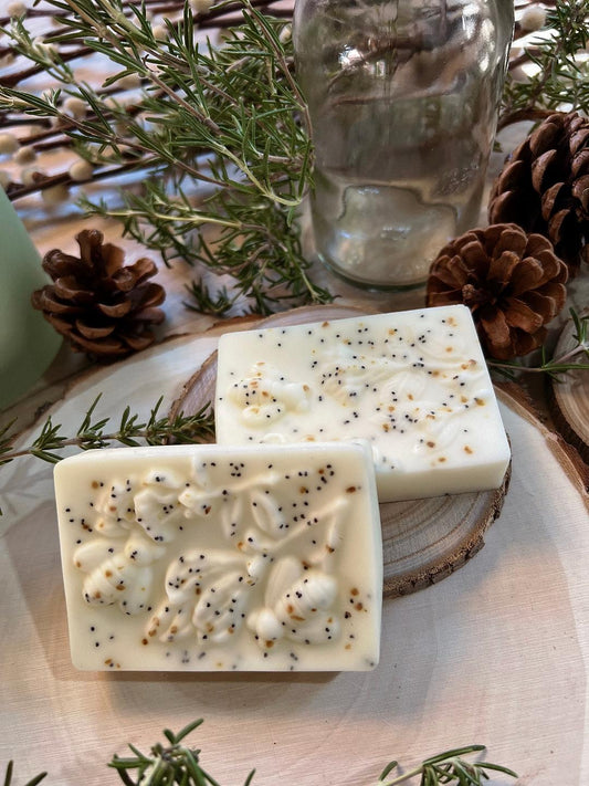 Goat's Milk Soap with Orange and Poppy Seed